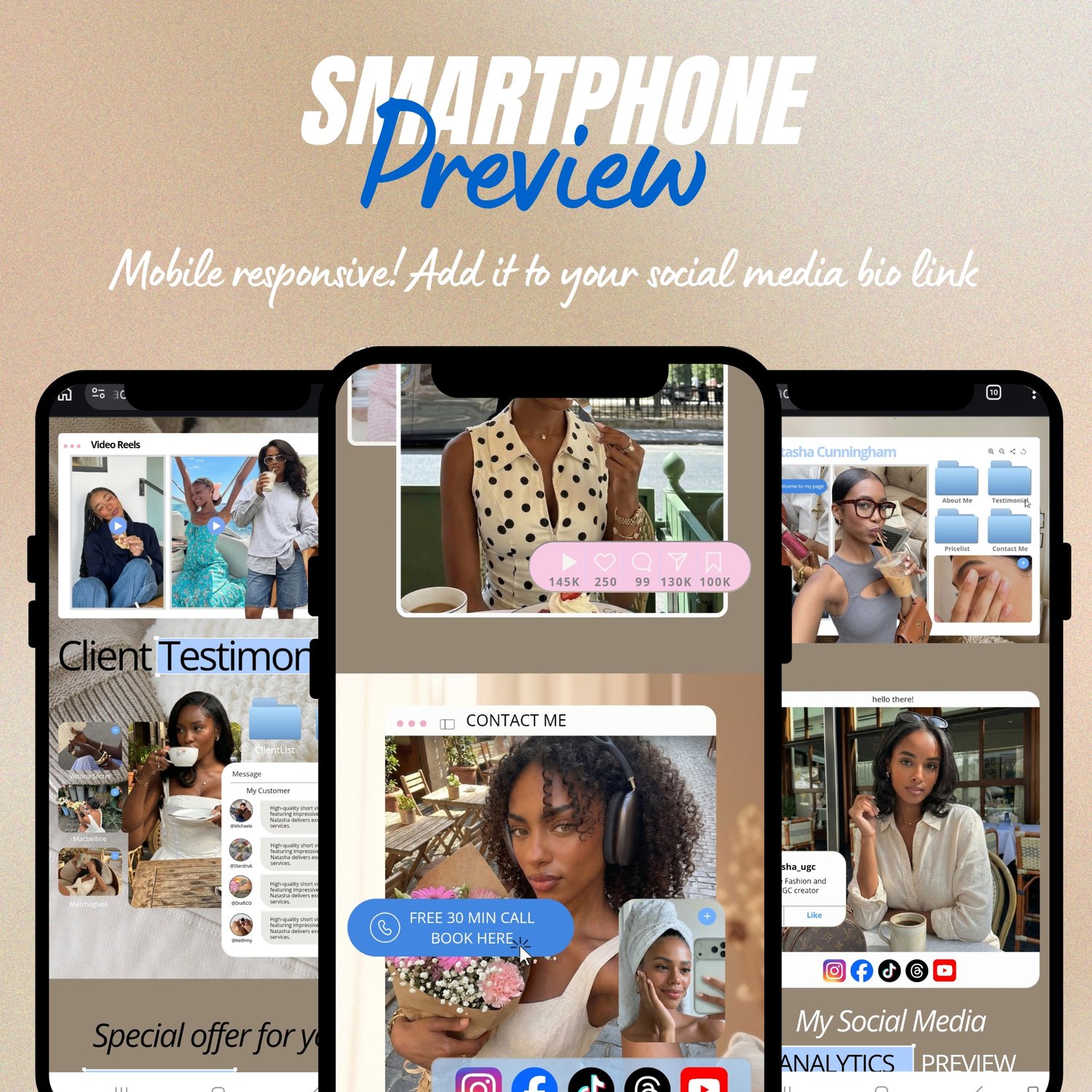 iOS Core Website Design for Women in Business UGC Creator