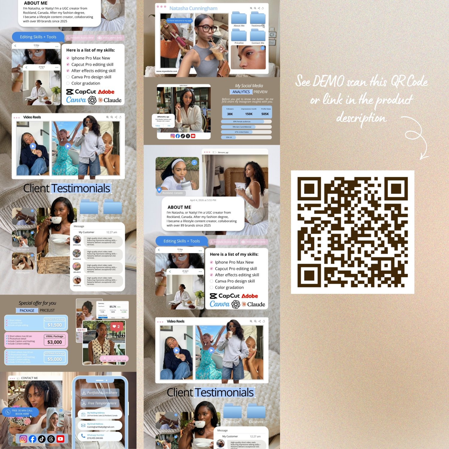 iOS Core Website Design for Women in Business UGC Creator