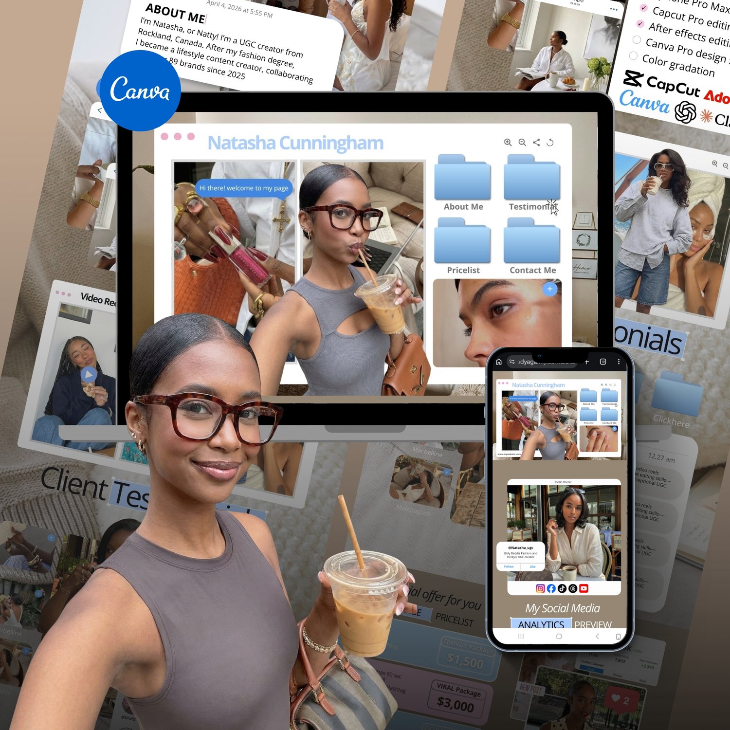 iOS Core Website Design for Women in Business UGC Creator