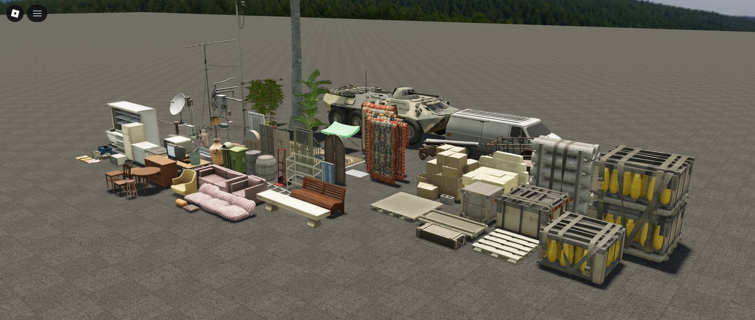 Roblox free furniture pack with mixed interior assets