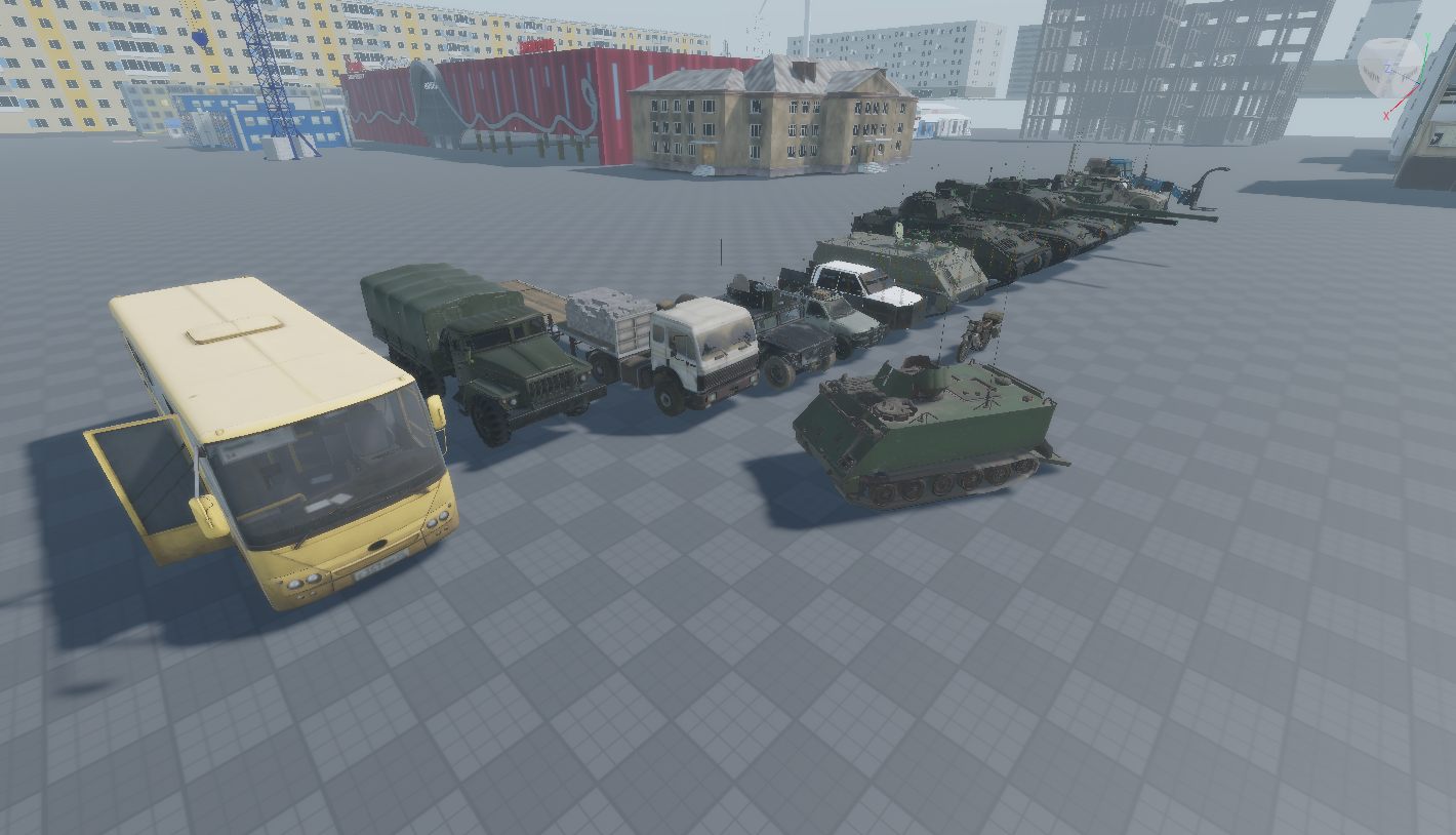 Roblox military vehicle pack showcasing armored transport units