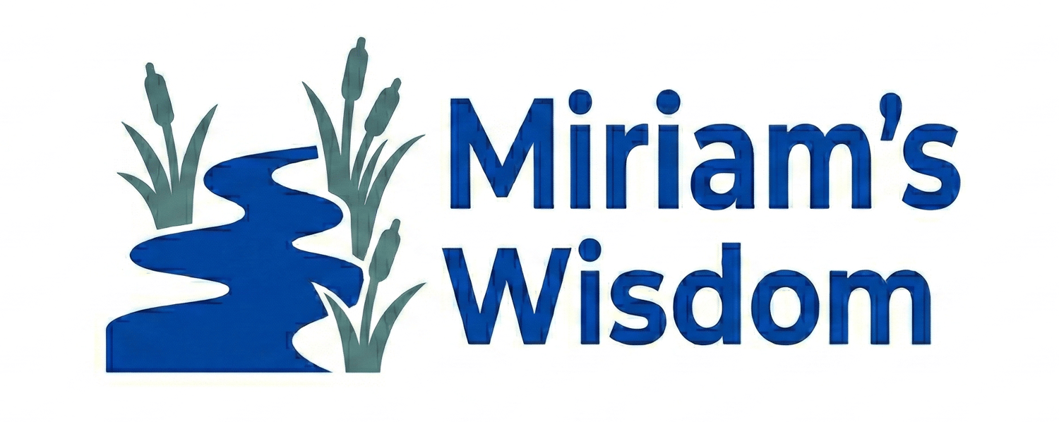 Miriam's Wisdom. A river runs through the wilderness, with reeds growing along its banks