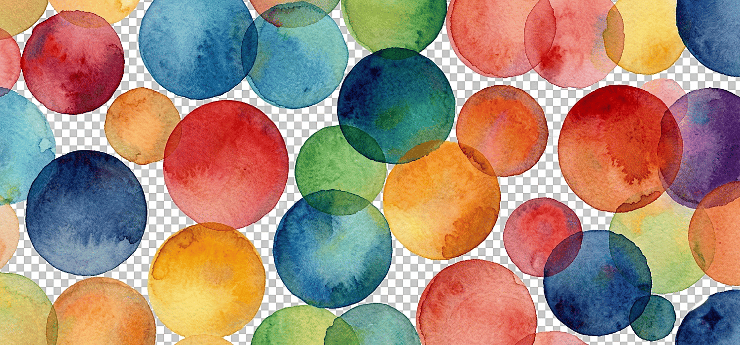 Color Overlap – Watercolor Art Print Poster