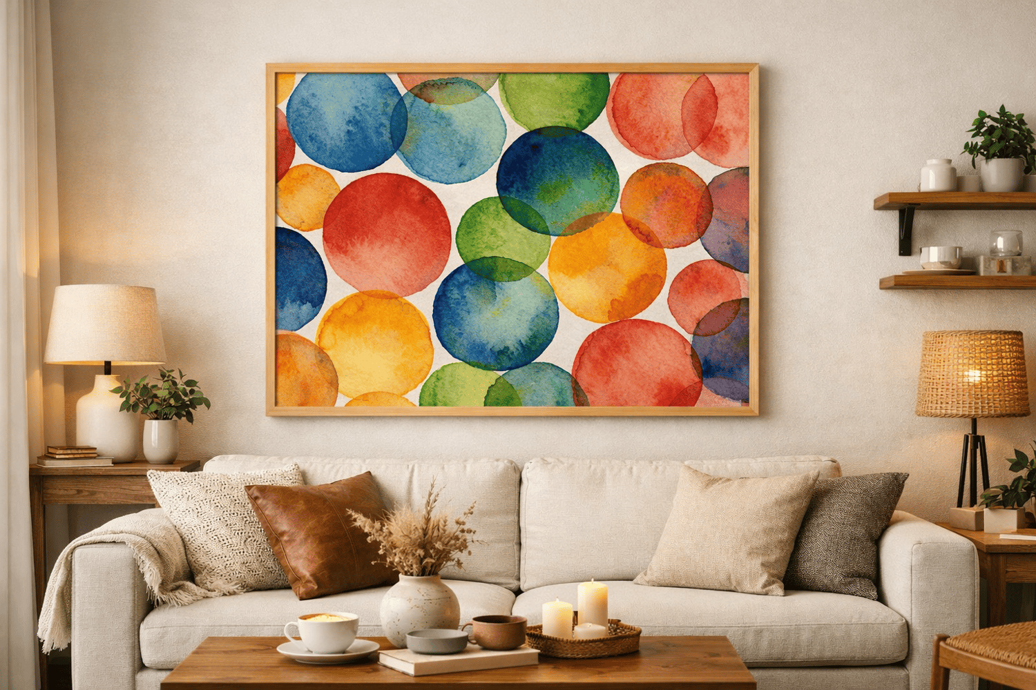 Color Overlap – Watercolor Art Print Poster