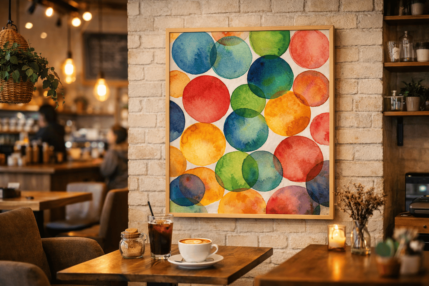 Color Overlap – Watercolor Art Print Poster