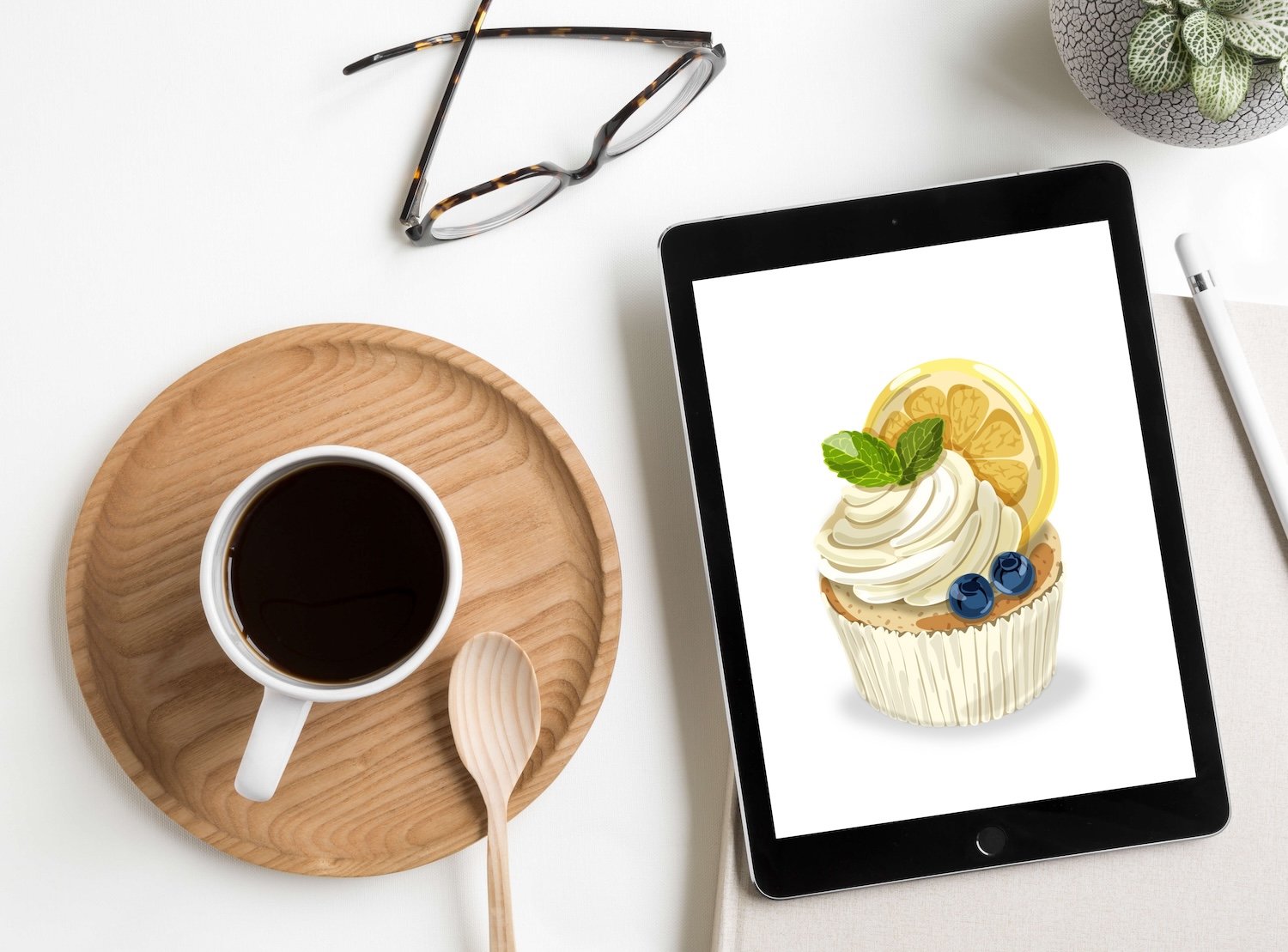 lemon cupcake motion graphics animation