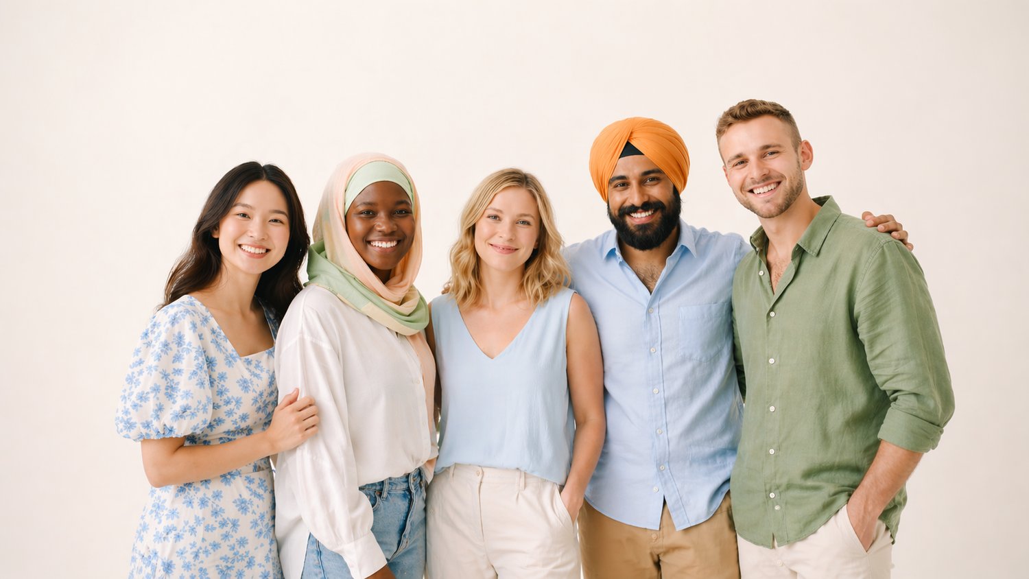 Diverse group of learners building cultural fluency and cross-cultural confidence