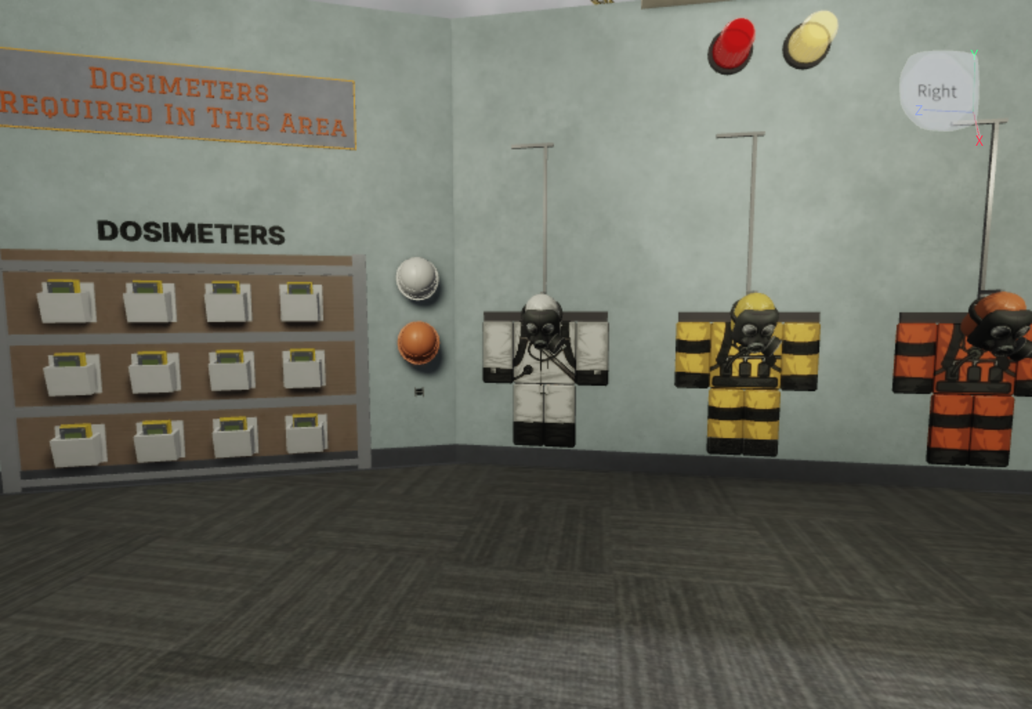Dosimeters and hazmat suits