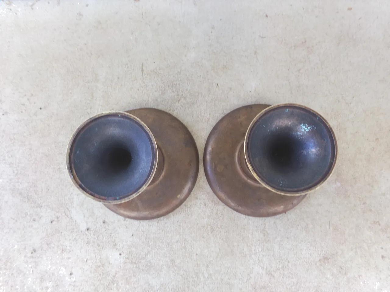 Rare and vibrant Ornate pedestal trays, Antique French Neo Classical Bronze coupes