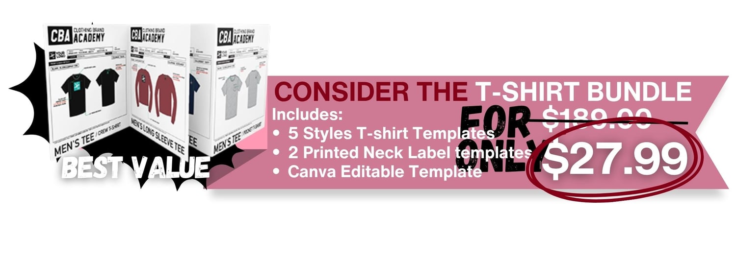 CBA T-Shirt Bundle with ALL blank shirt design templates