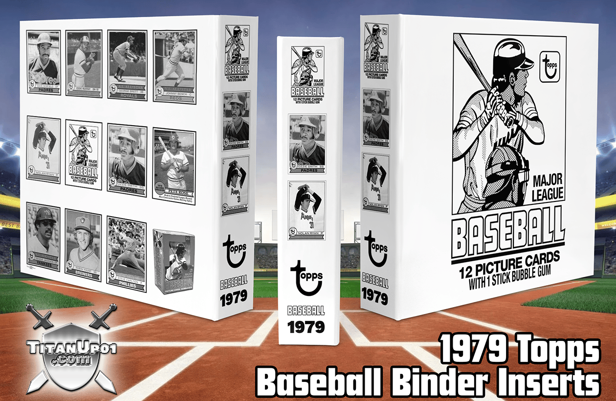 1979 Topps Baseball Cards Binder Inserts