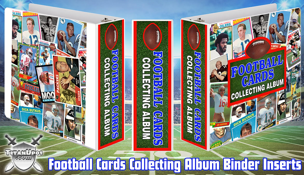 Football Cards Collecting Album Binder Inserts