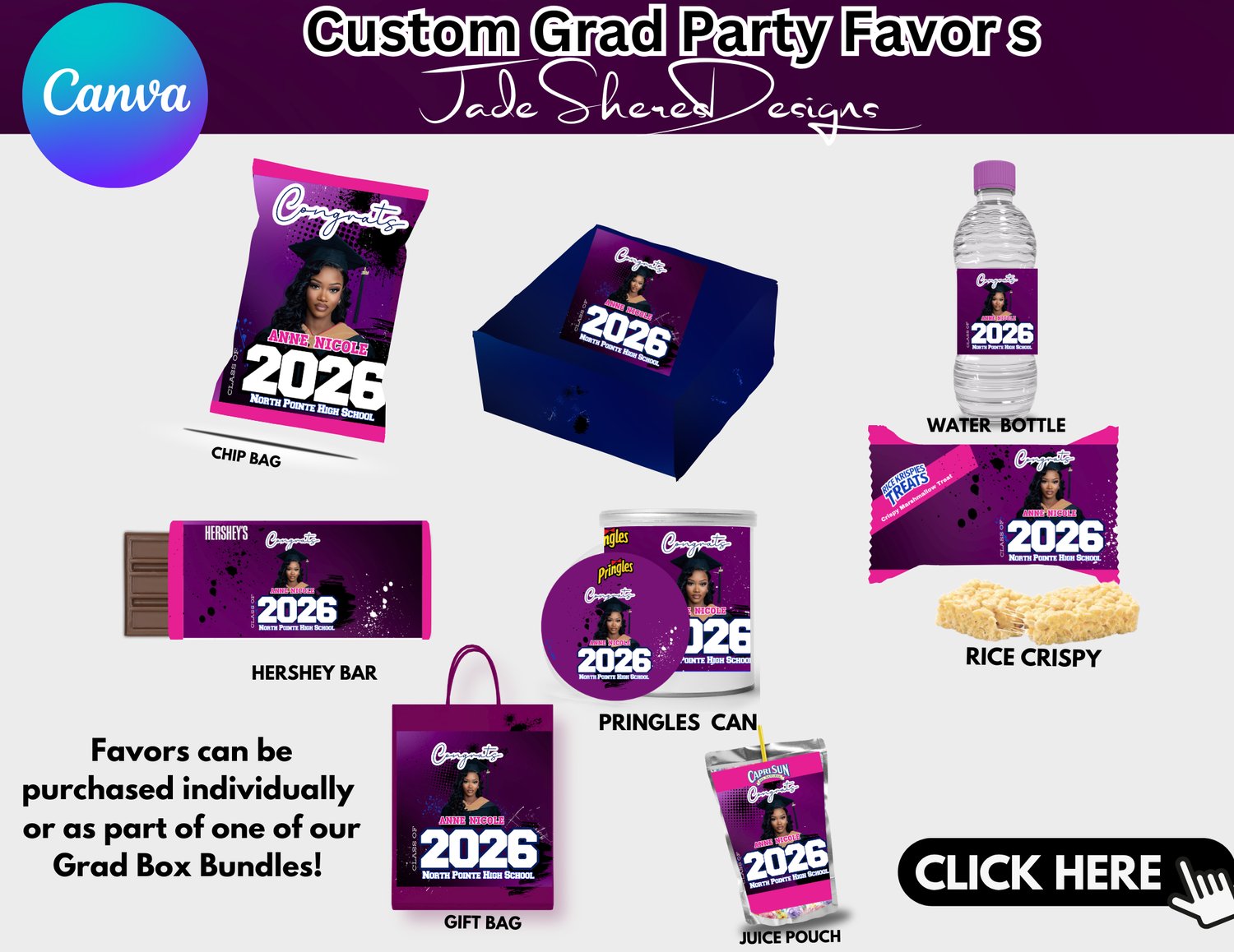 Party Favor Editable Templates - Payhip