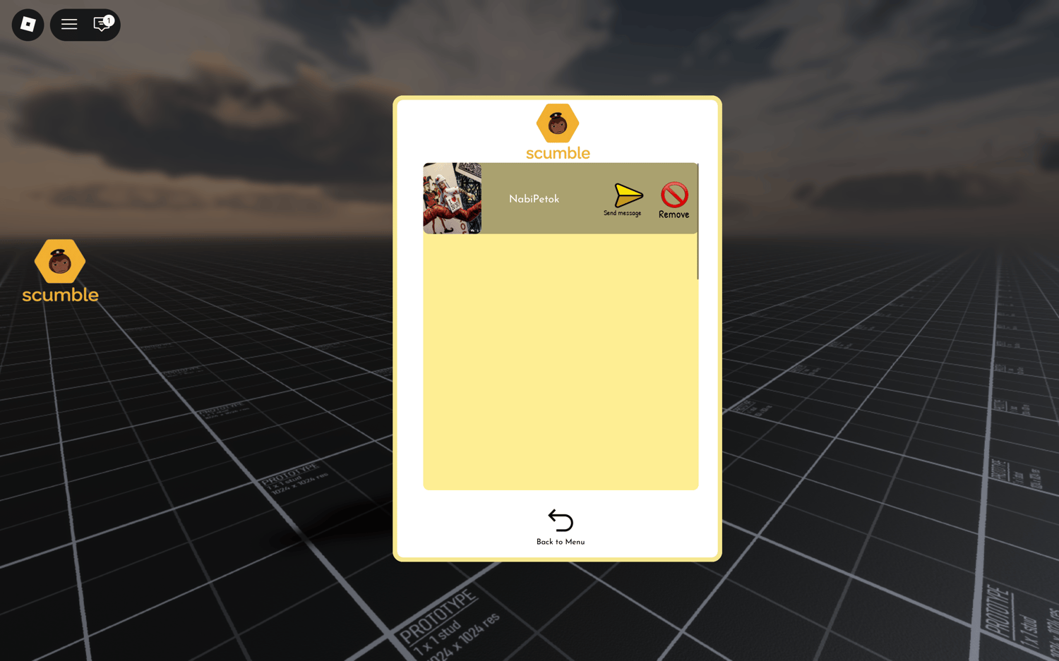 Roblox partner finder with like and pass feature