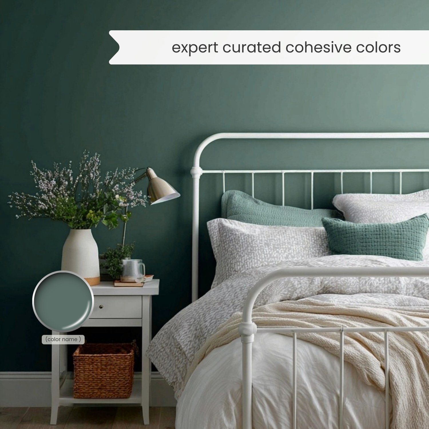 Designer curated eclectic colors for the whole house interior with a Sherwin Williams paint palette.