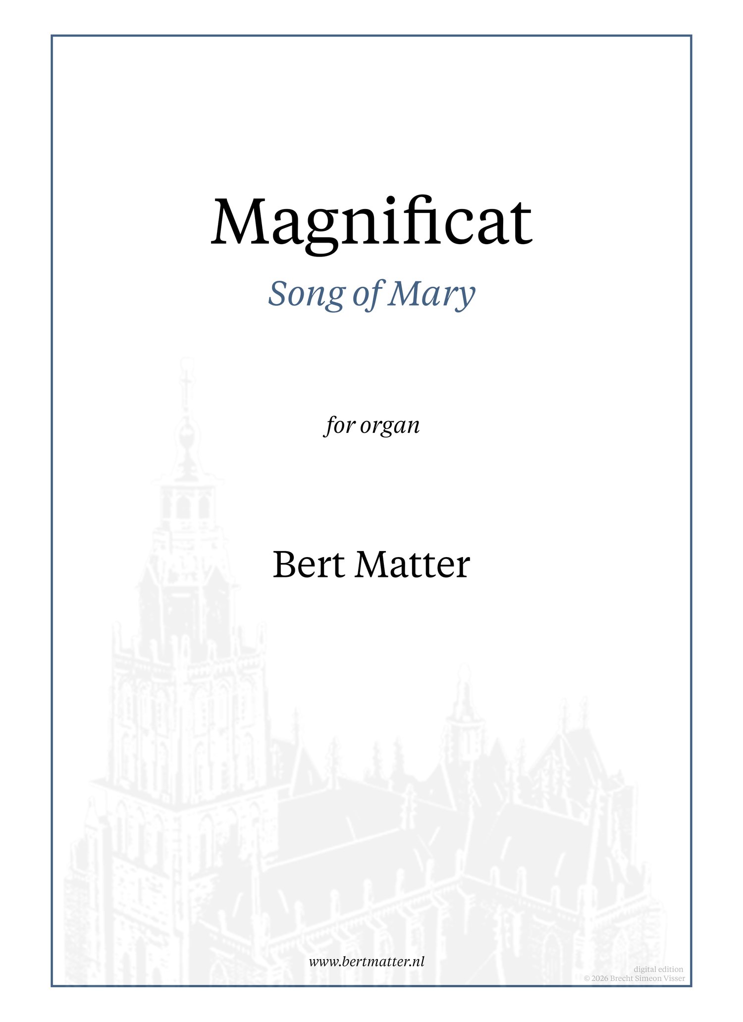 Magnificat sheet music cover