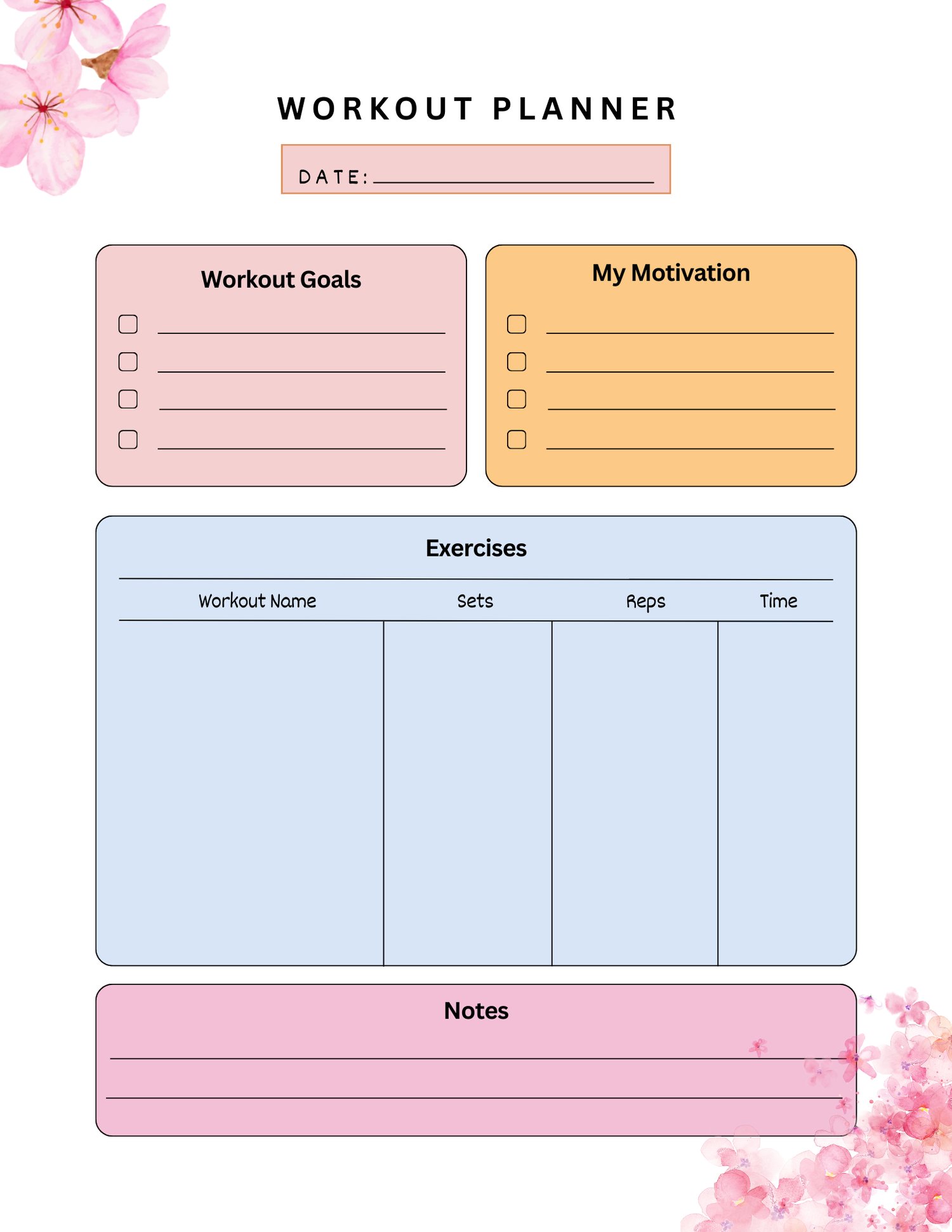Workout Planner