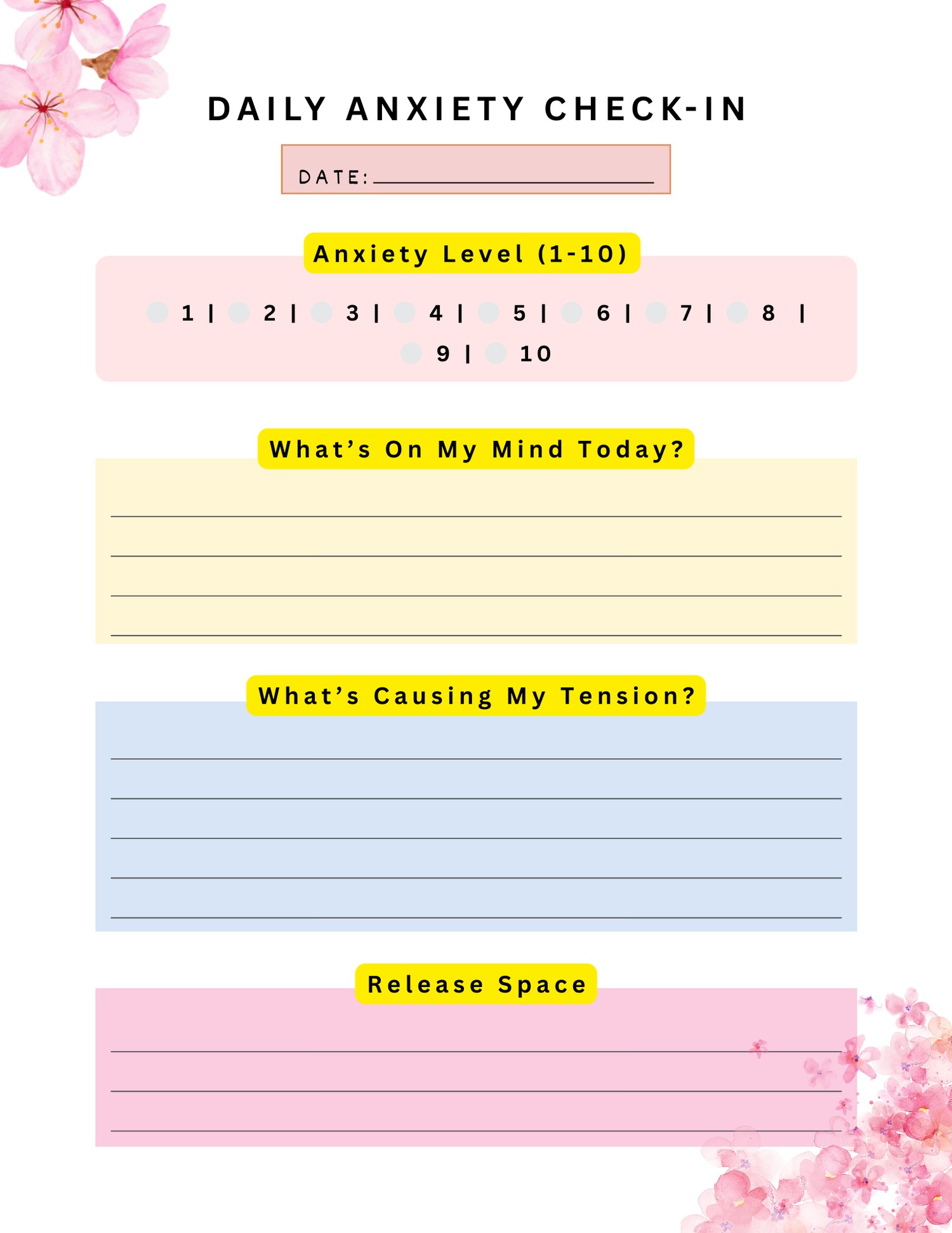 Daily Anxiety Check-In