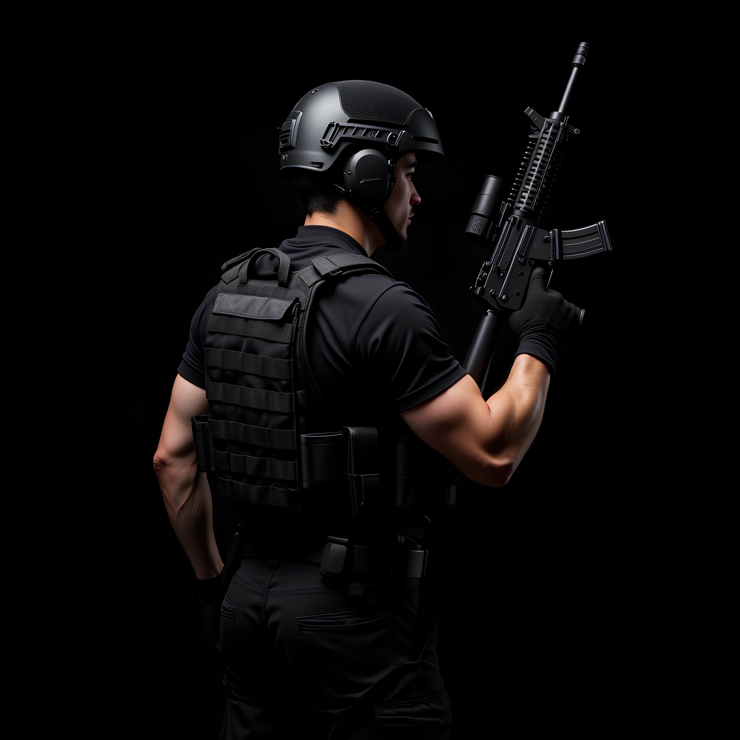 MI6 operative, readying for battle