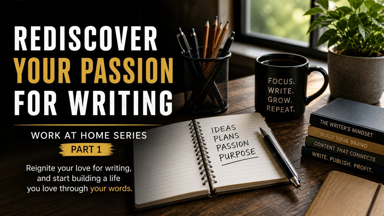 Work at Home Part 1: Rediscover Your Passion for Writing
