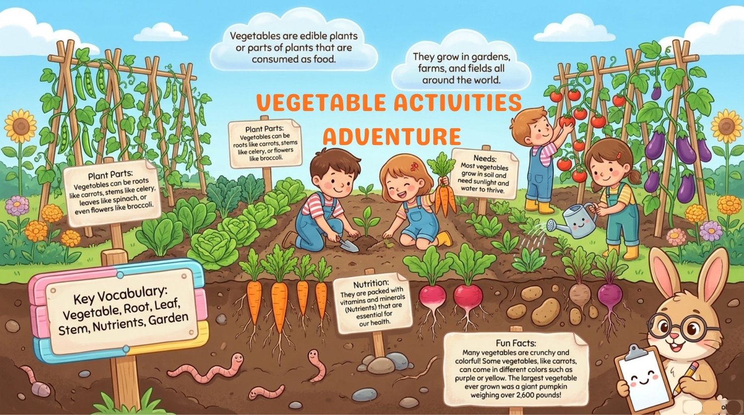 Vegetable Adventure VEGETABLE ACTIVITIES ADVENTURE FOR KIDS - Payhip