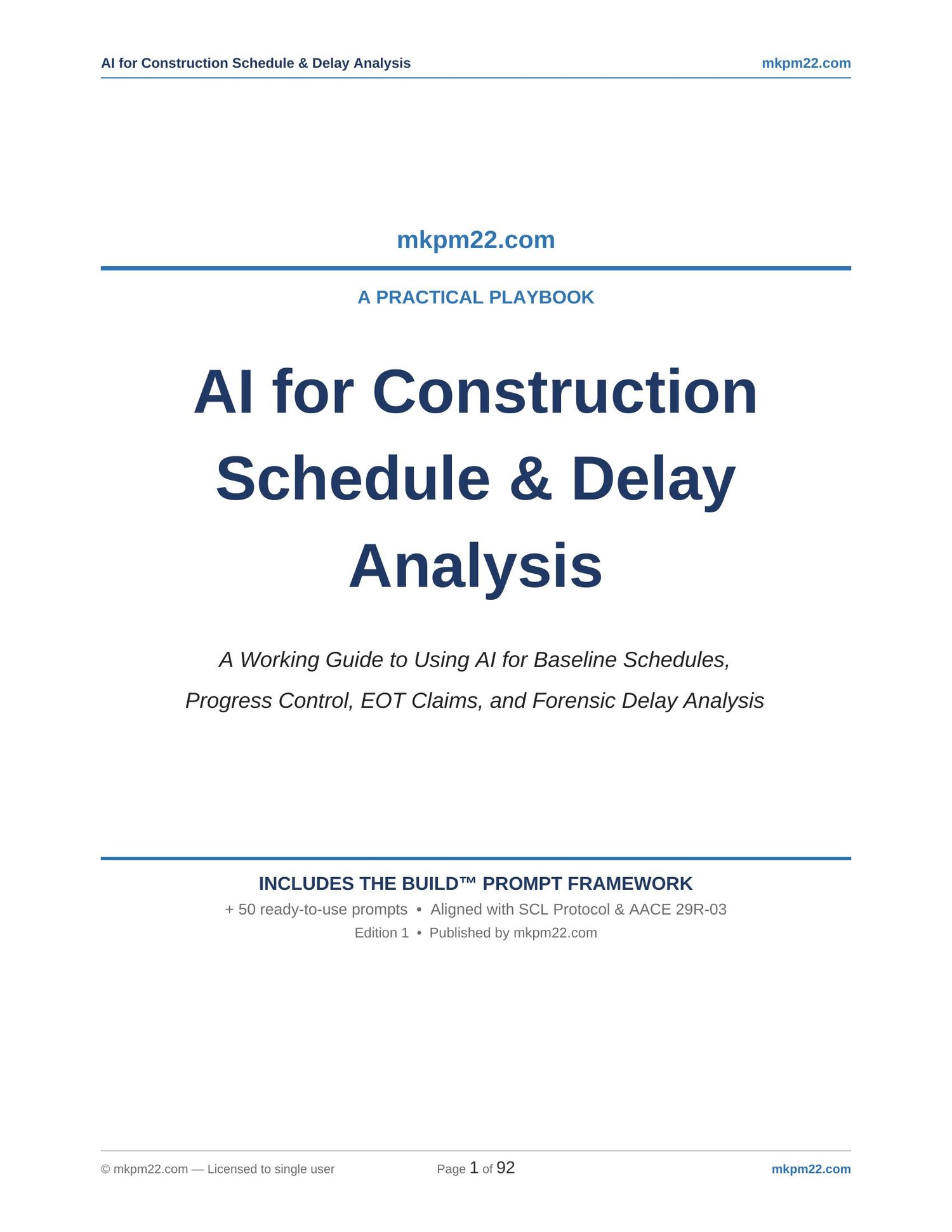 AI for Construction Schedule & Delay Analysis