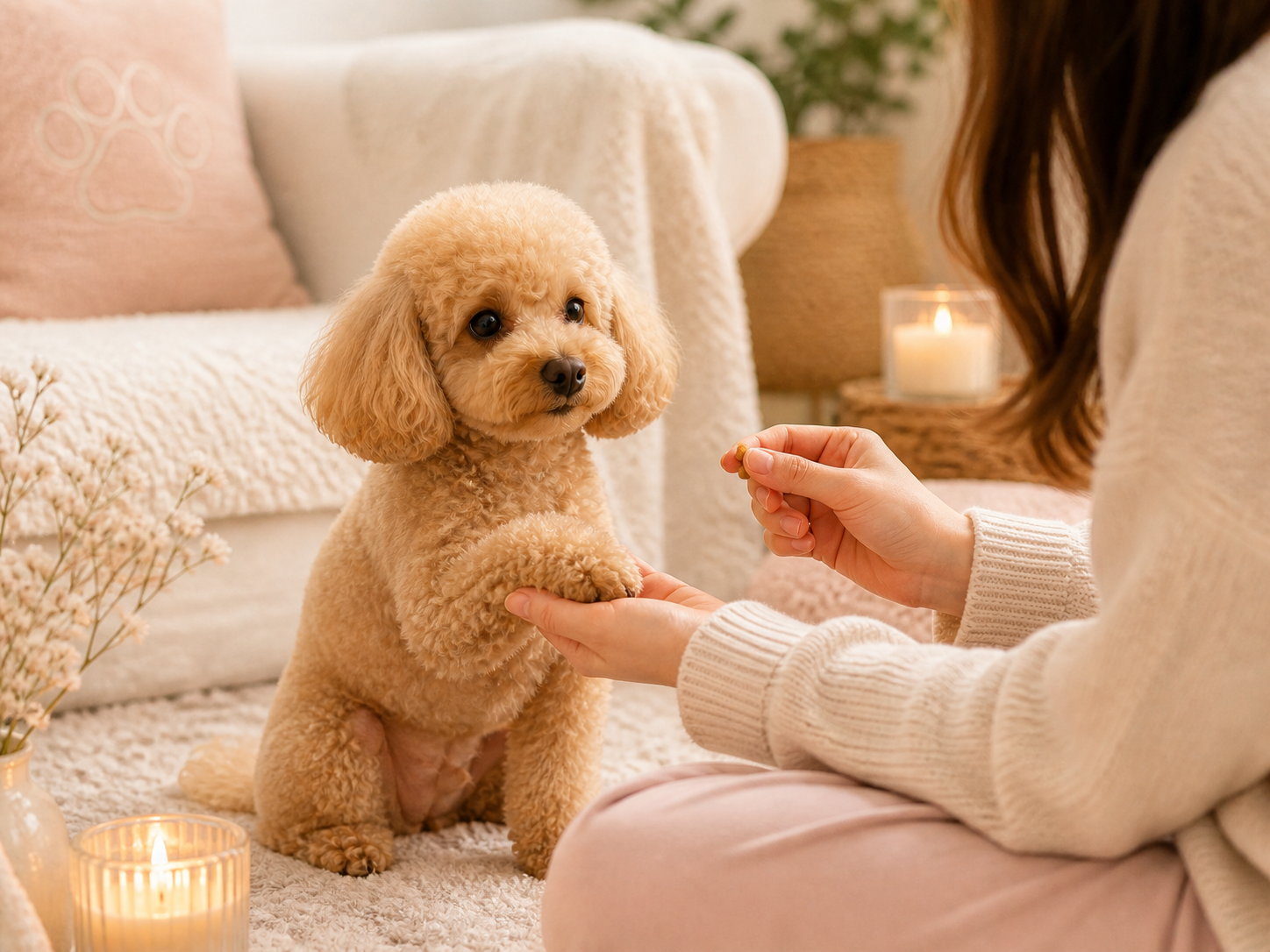 Toy Poodle nail trim
