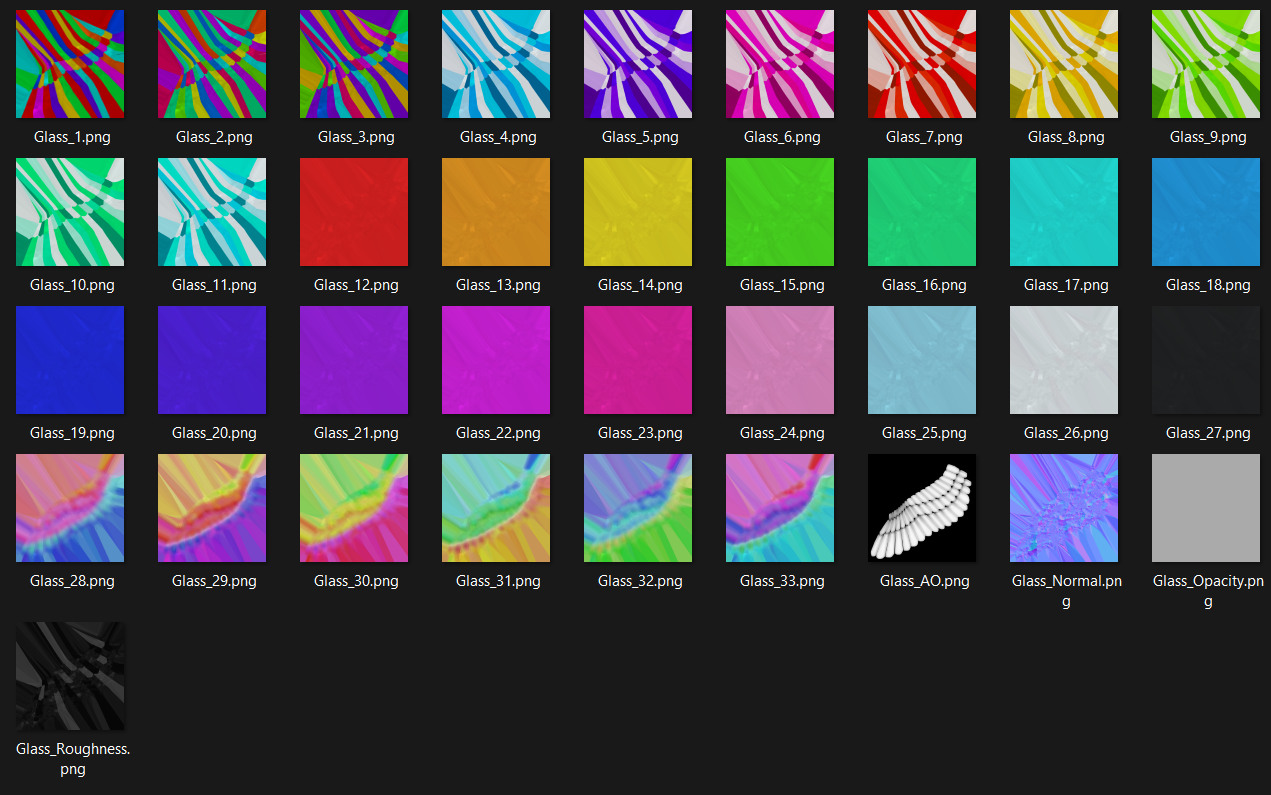 VrChat Glass Wings Color