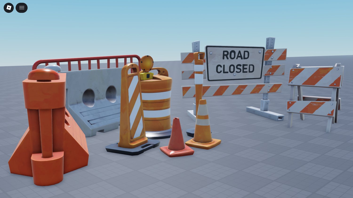 roblox barricades and cones