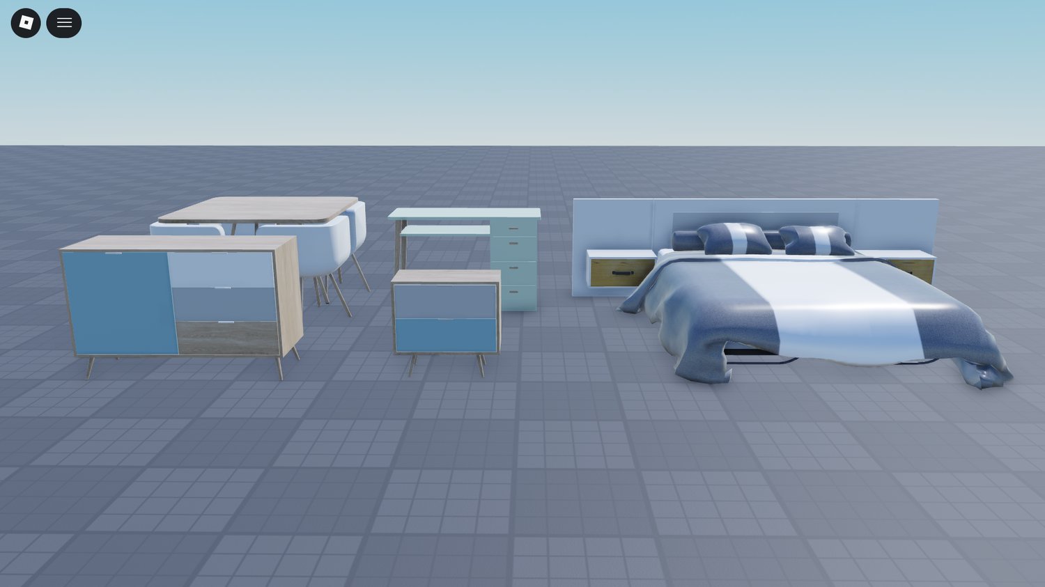 Roblox bedroom furniture bed nightstand