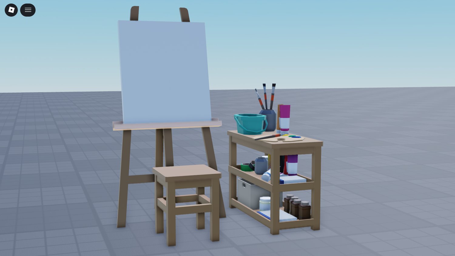 Roblox easel painting board