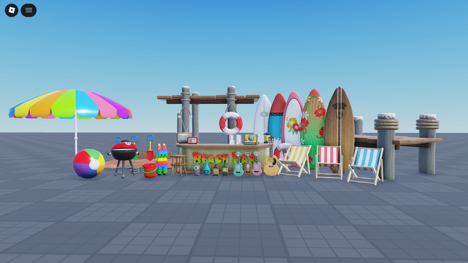 Roblox surfboards beach set