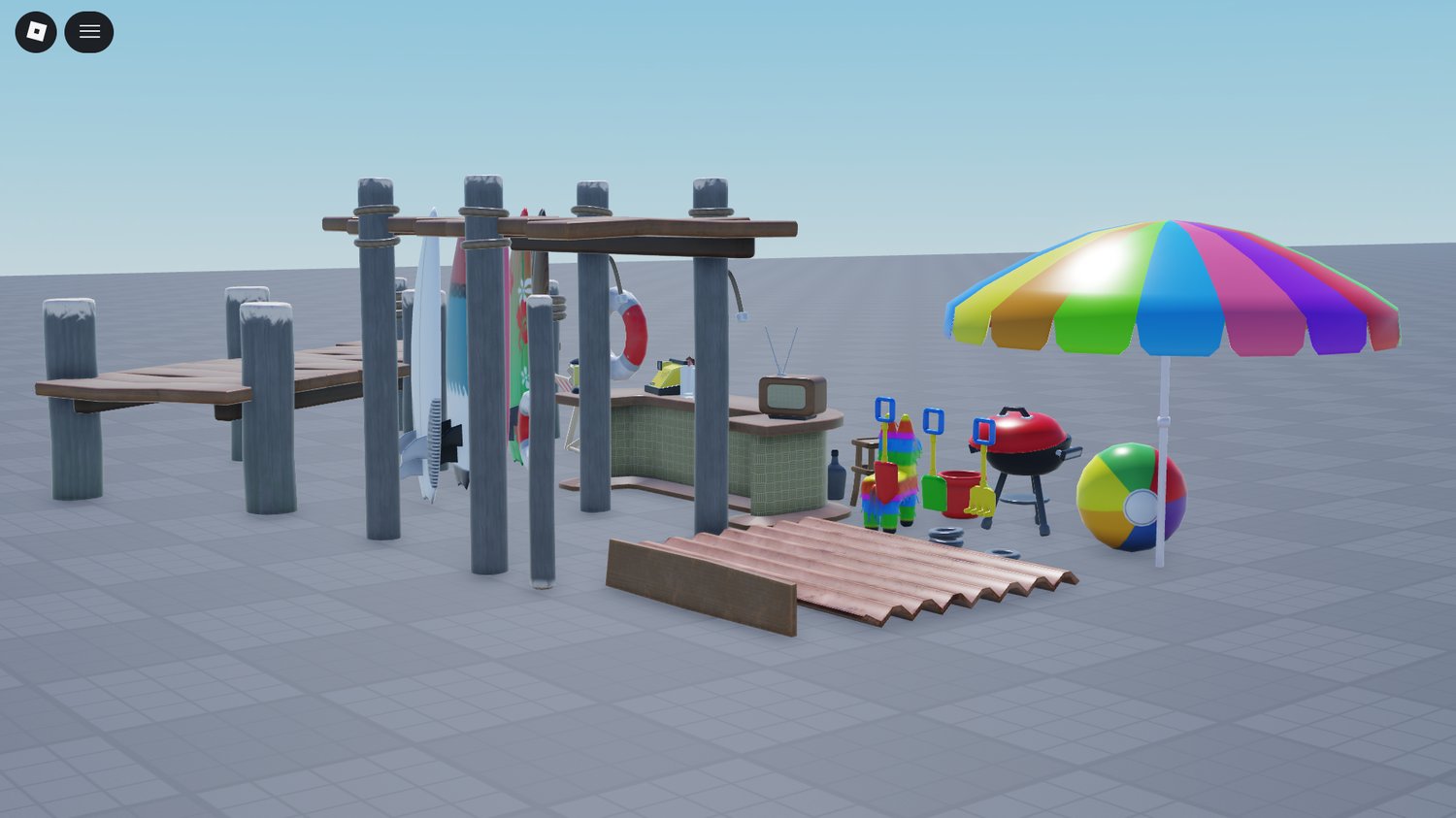 Roblox Hawaii beach props