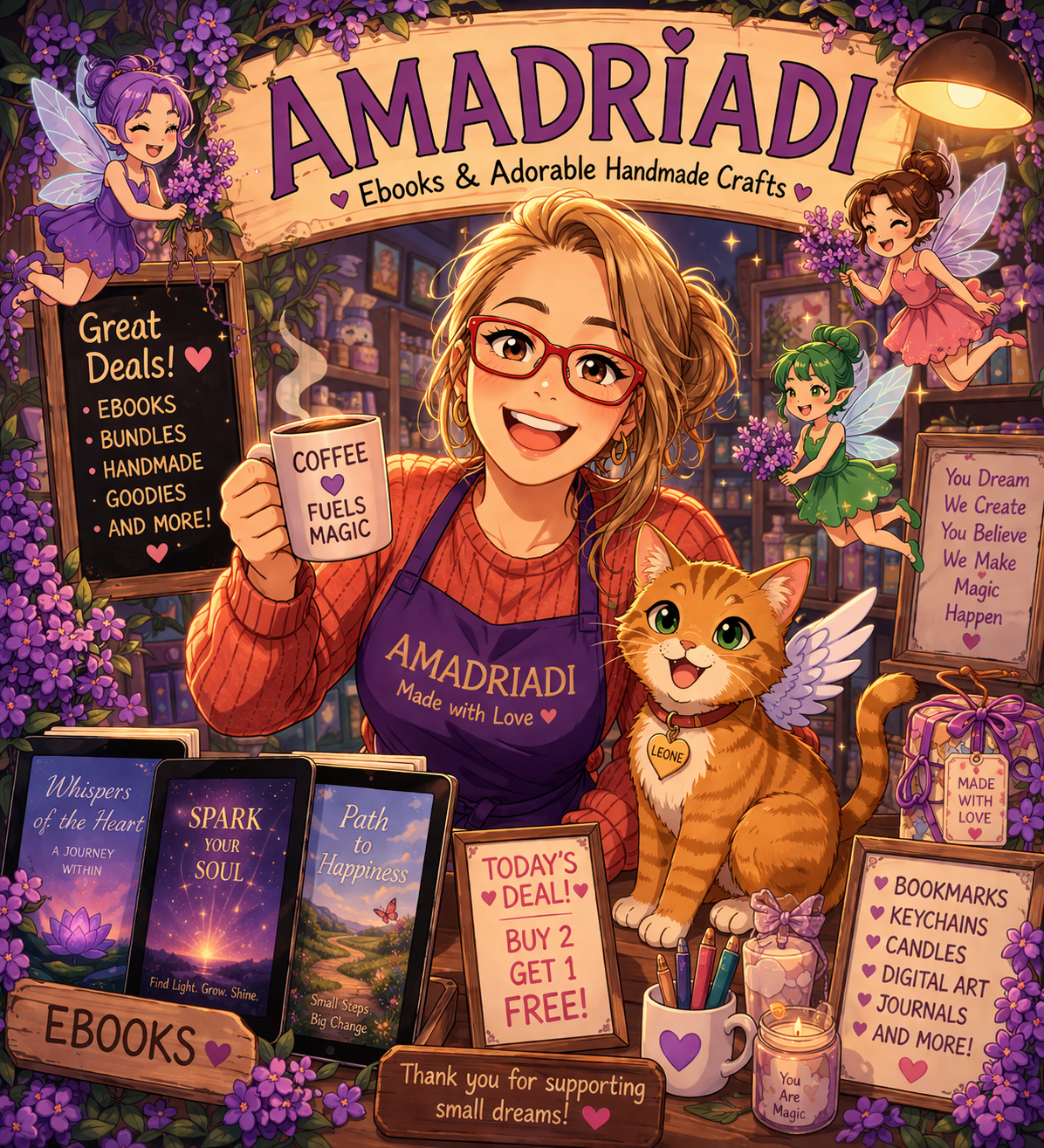 Digital products, Productos digitales, ebooks, Celia Bailes, Amadriadi, Store, Tienda,
