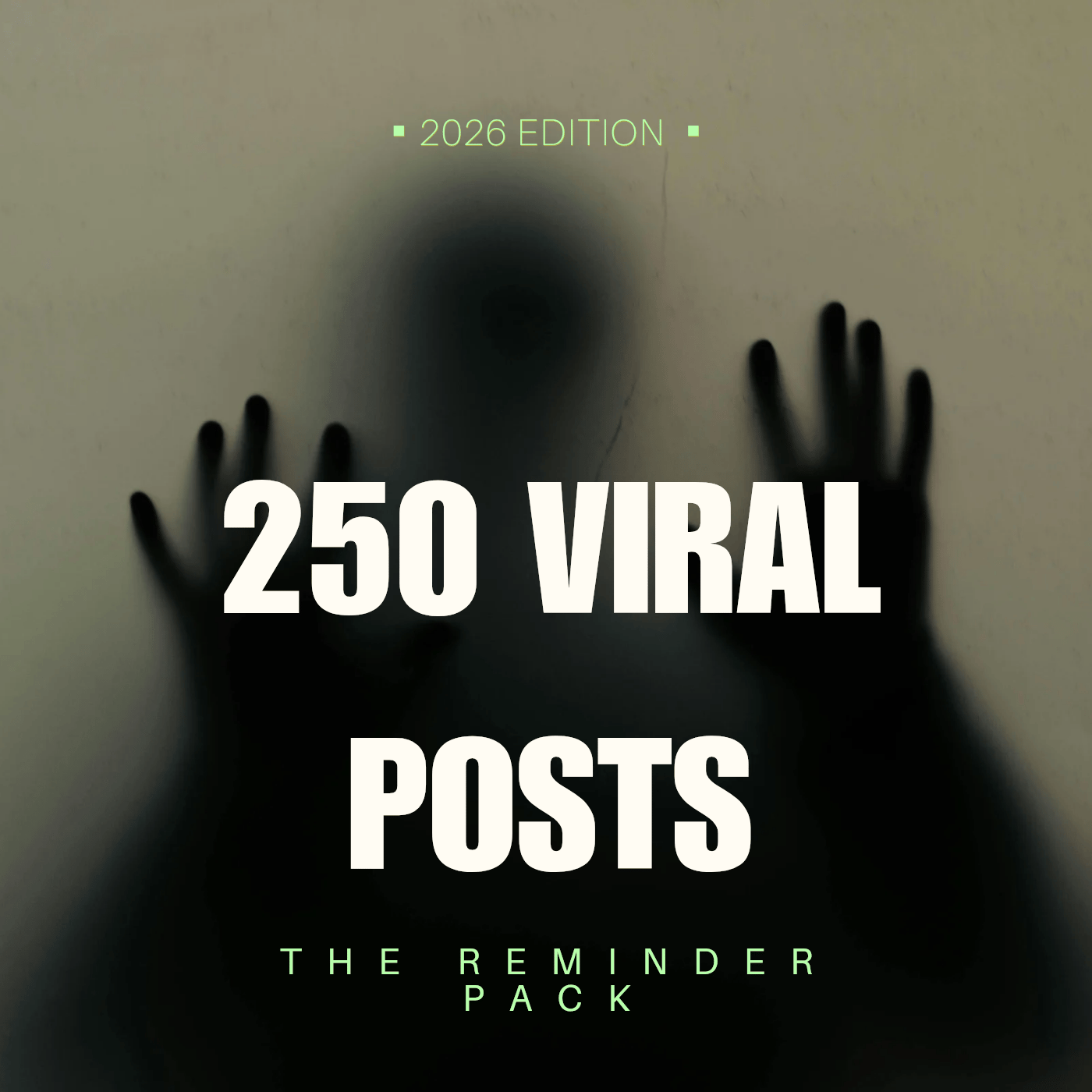 The Reminder Pack 250 Viral Posts 2026 Edition Cover Page