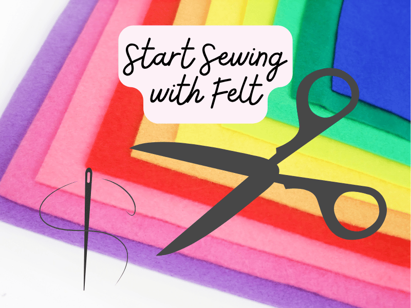 stack of colorful felts