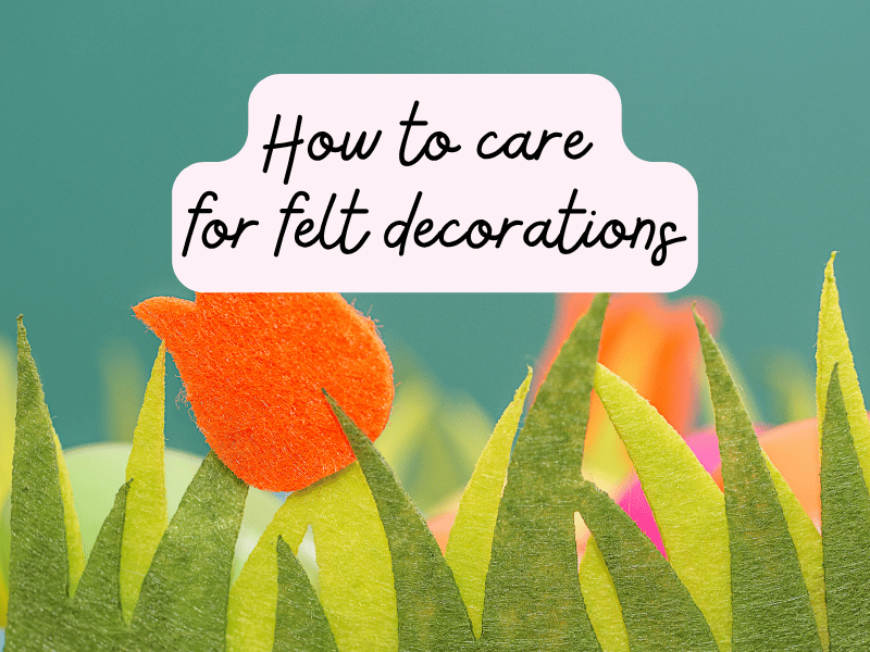 felt tulip art