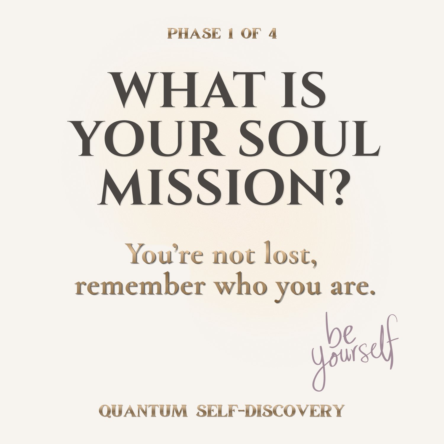 Spiritual personal growth graphic exploring soul mission, identity, self-discovery, and finding deeper life direction.