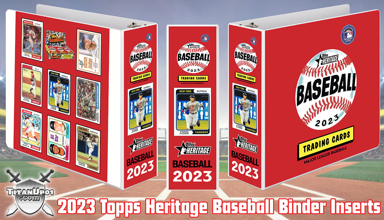 2023 Topps Heritage Baseball Cards Binder Inserts