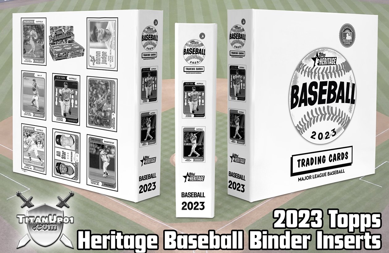 2023 Topps Heritage Baseball Cards Binder Inserts