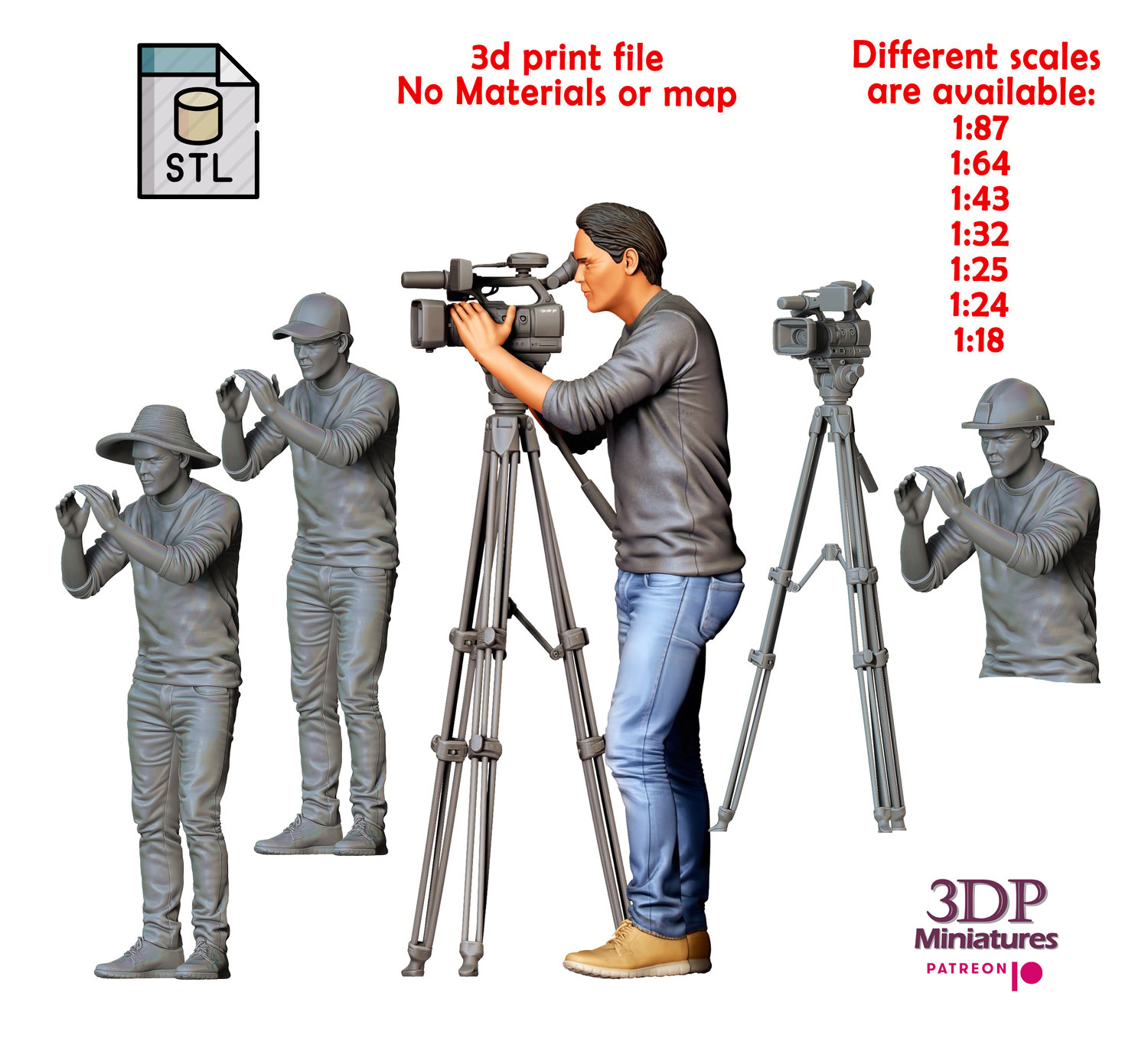 3dp Miniatures, N3 CameraMan