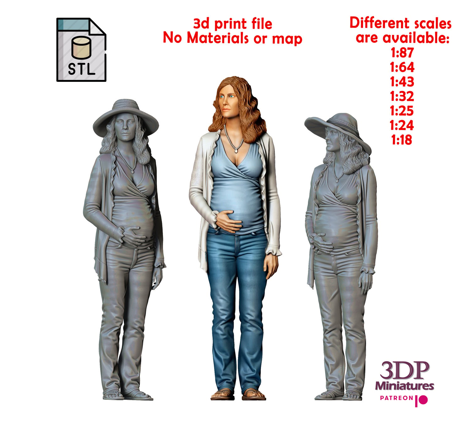 3dp Miniatures, N4 Skyler White Breaking Bad