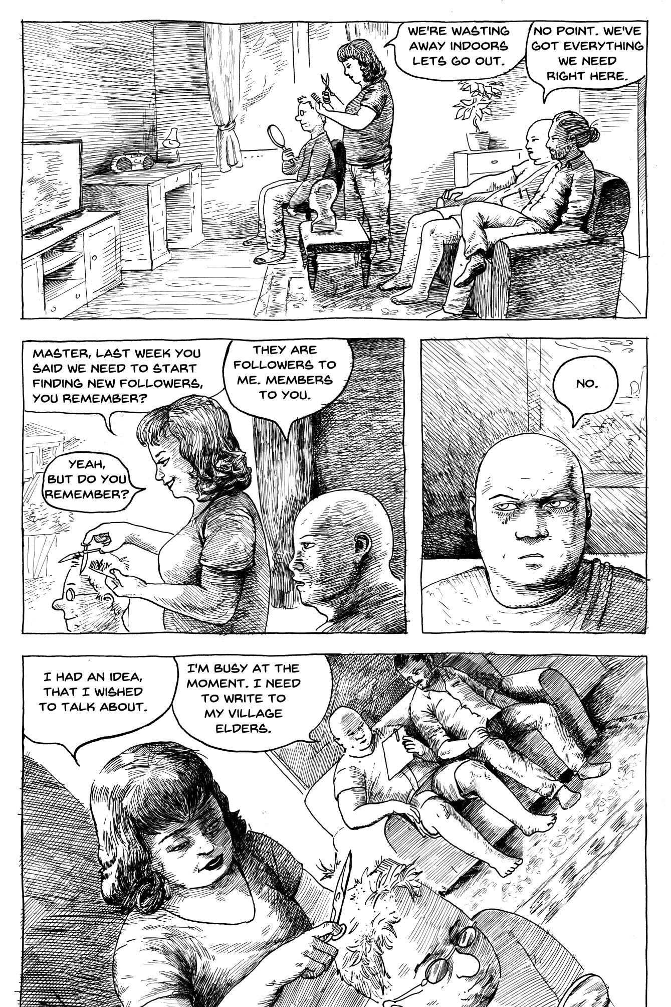 estonian comic book done in ink