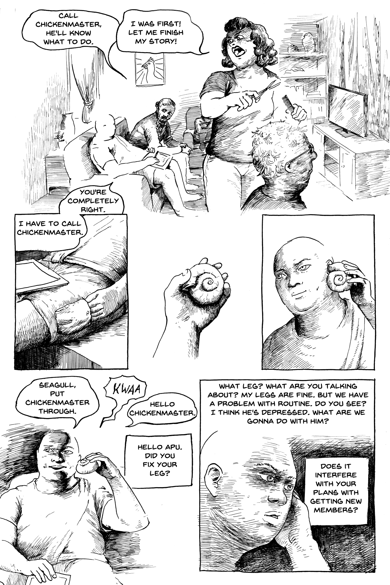 estonian dark comedy comic done in ink