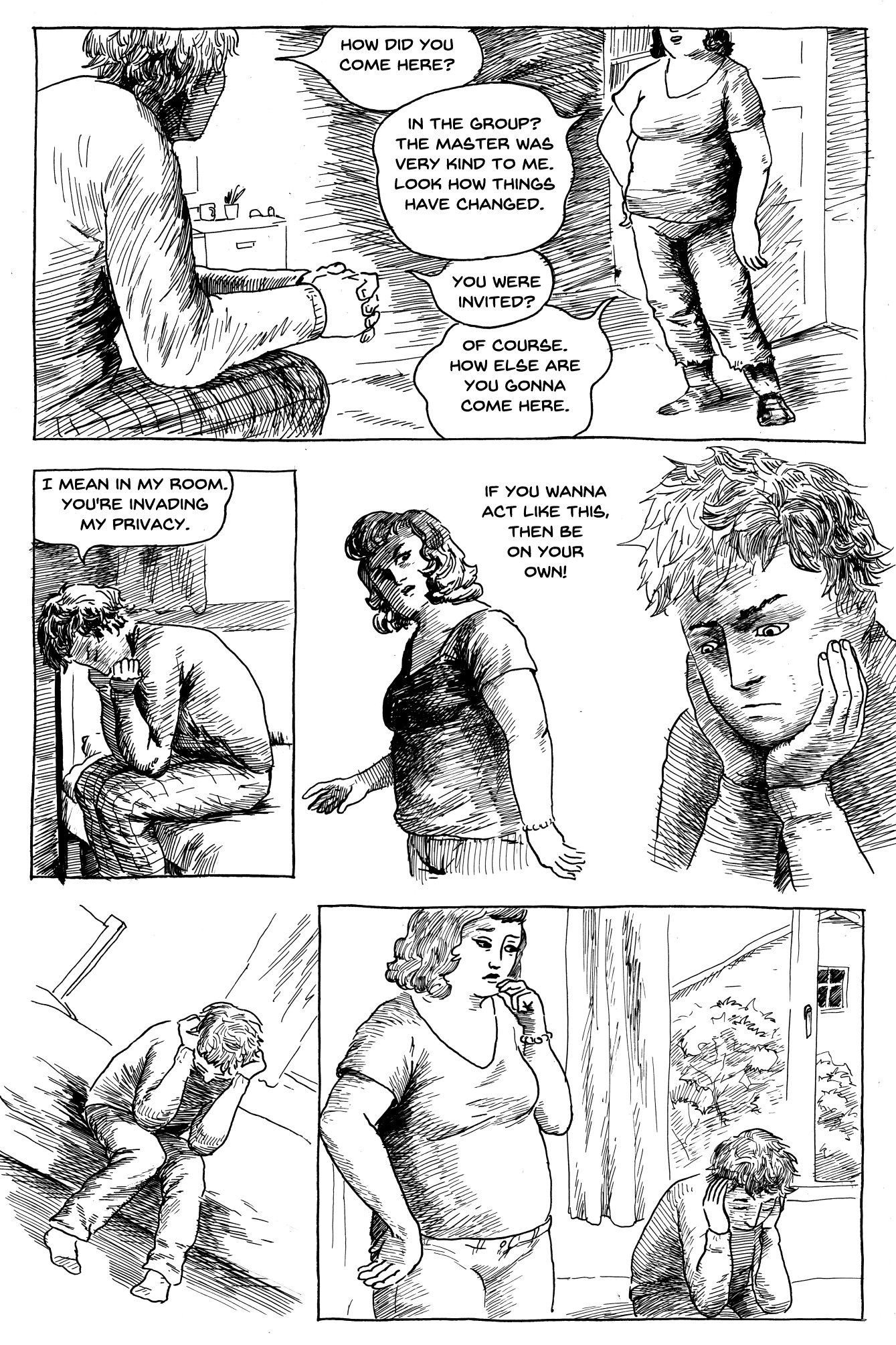 estonian dark comedy comic done in ink