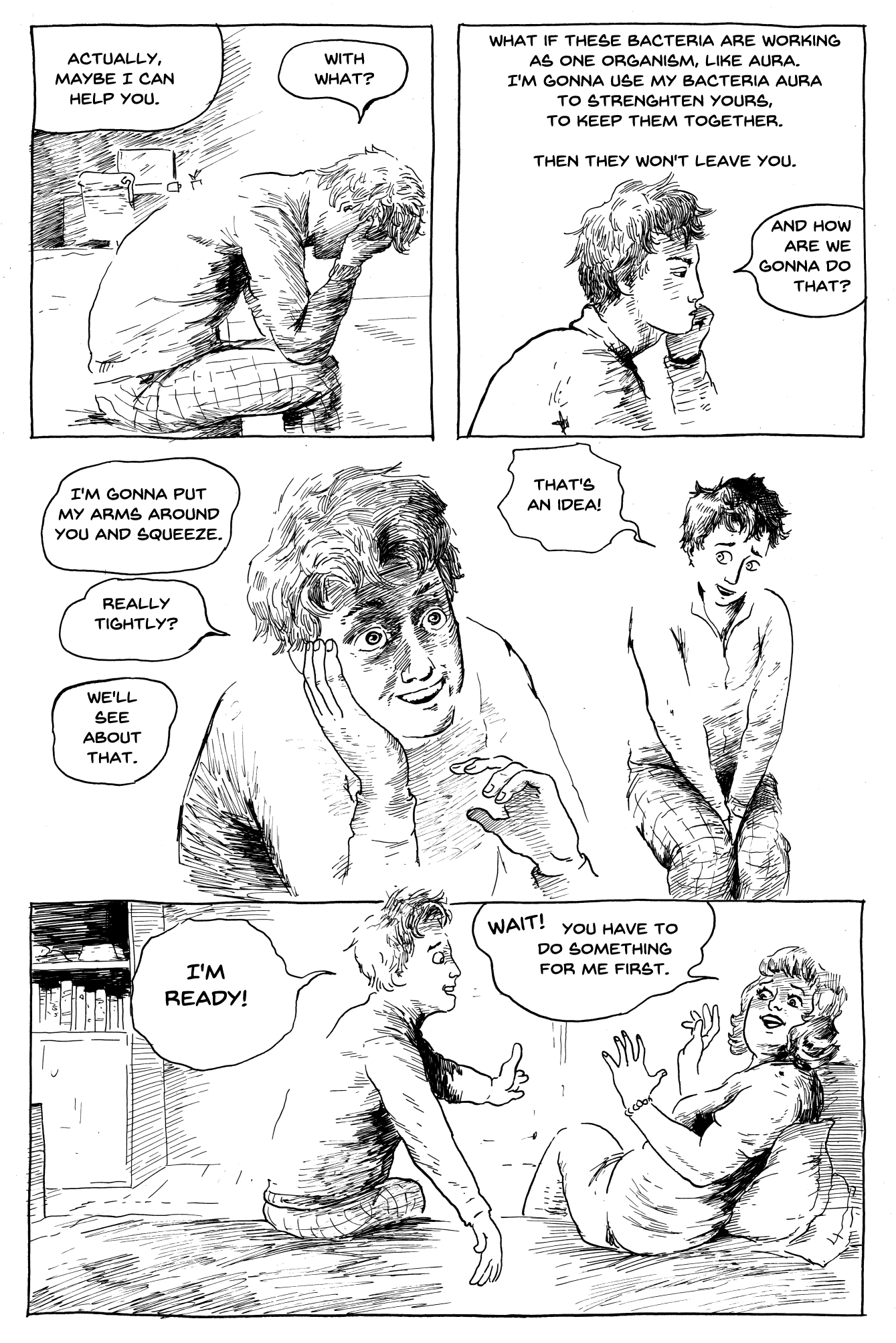 estonian dark comedy comic done in ink