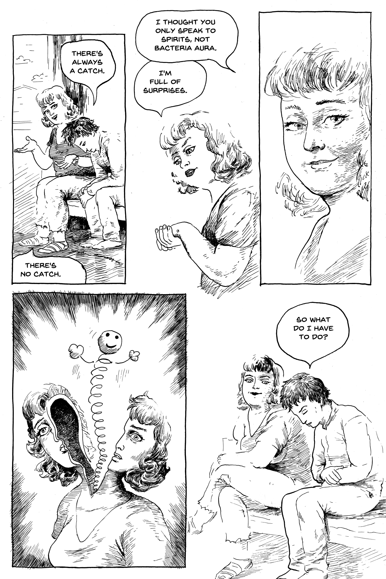 estonian dark comedy comic done in ink
