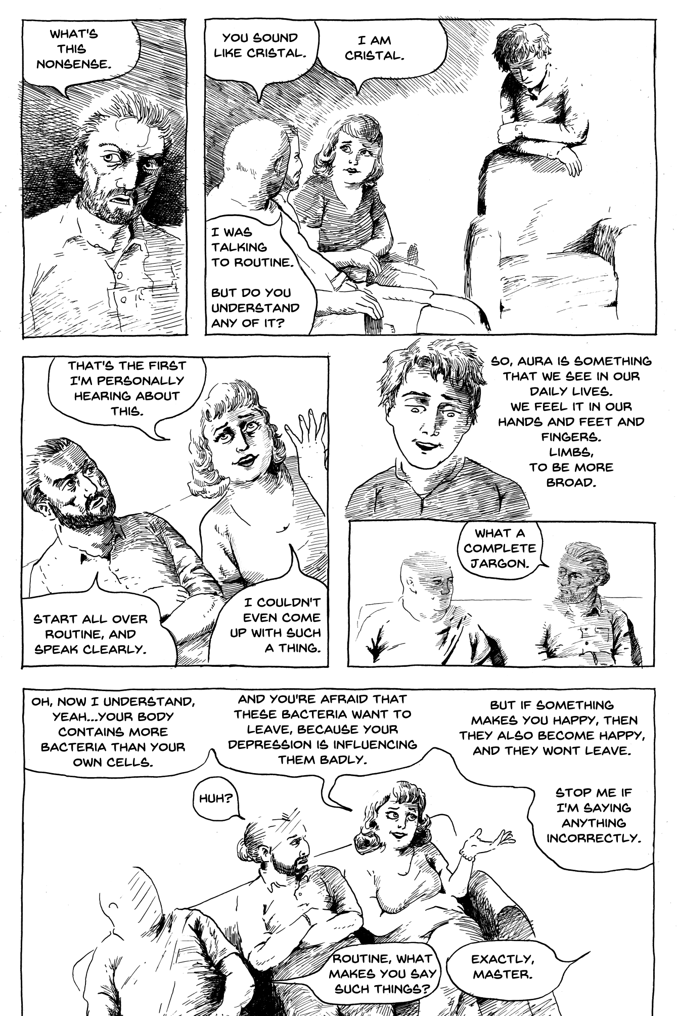 estonian dark comedy comic done in ink