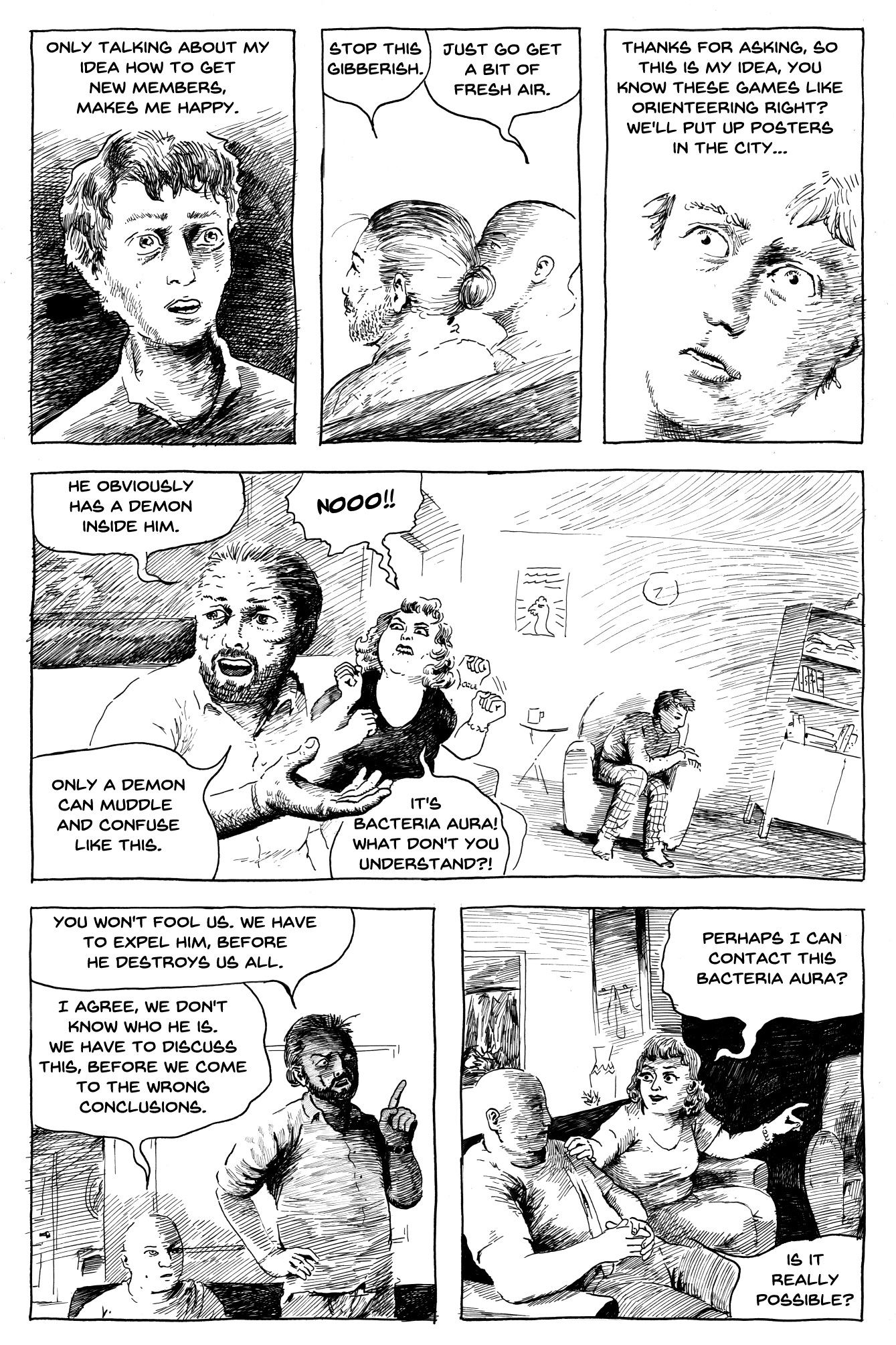 estonian dark comedy comic done in ink