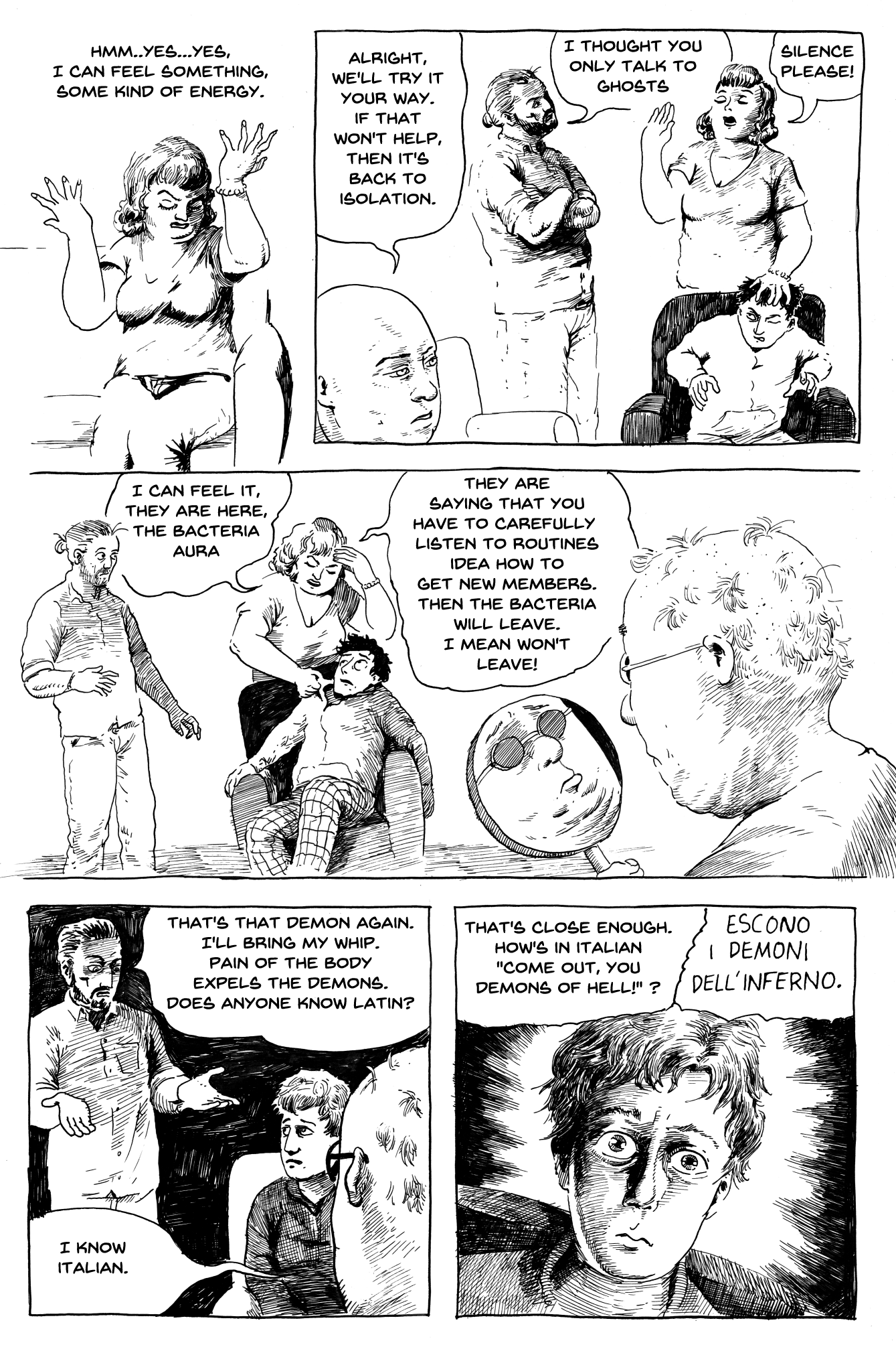 estonian dark comedy comic done in ink